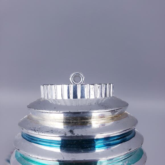 Vintage Bradford Hard Plastic Barrel Lantern Christmas Ornaments Lot of 7 - Picture 3 of 6